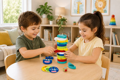Wooden Animal Stacking Game