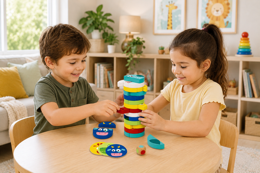 Wooden Animal Stacking Game