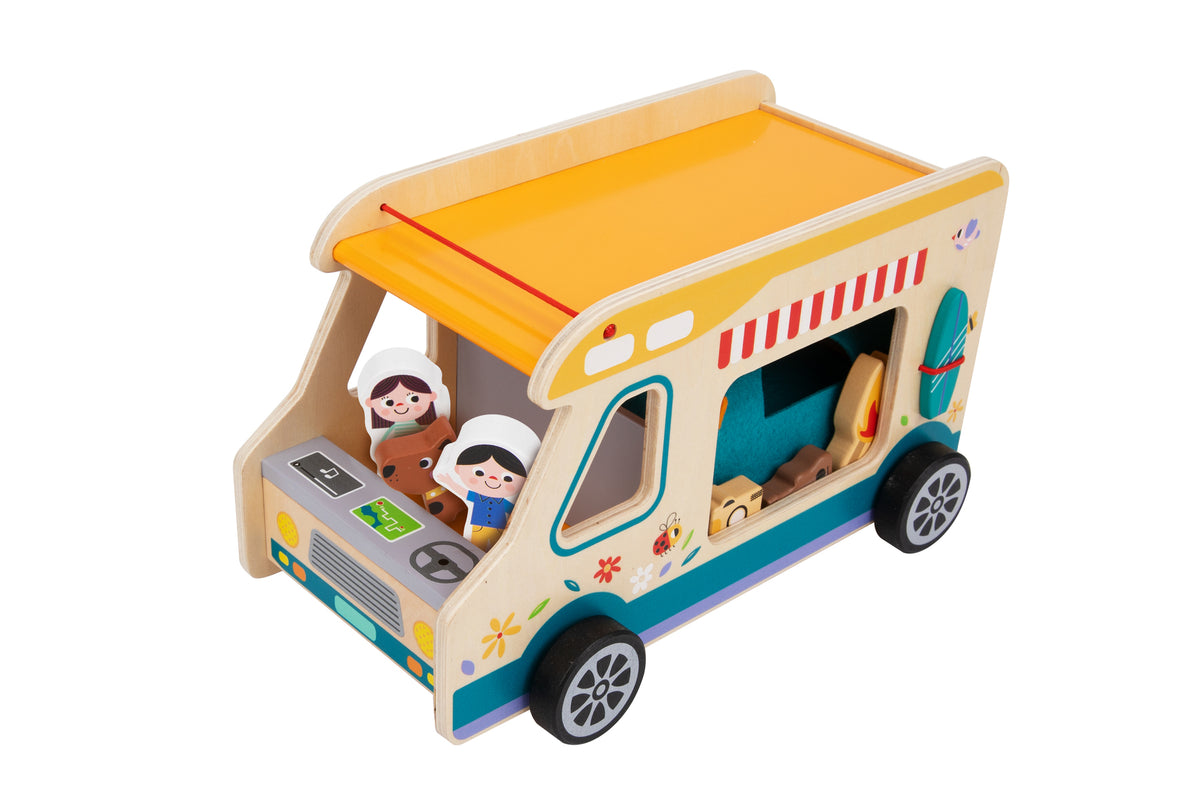 Wooden Camping RV Caravan Pretend Play Set