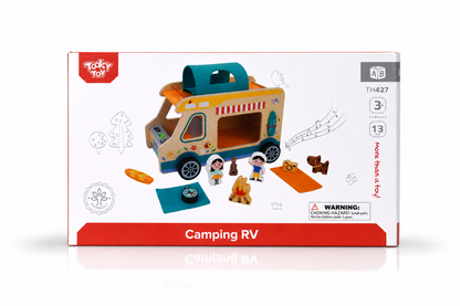 Wooden Camping RV Caravan Pretend Play Set