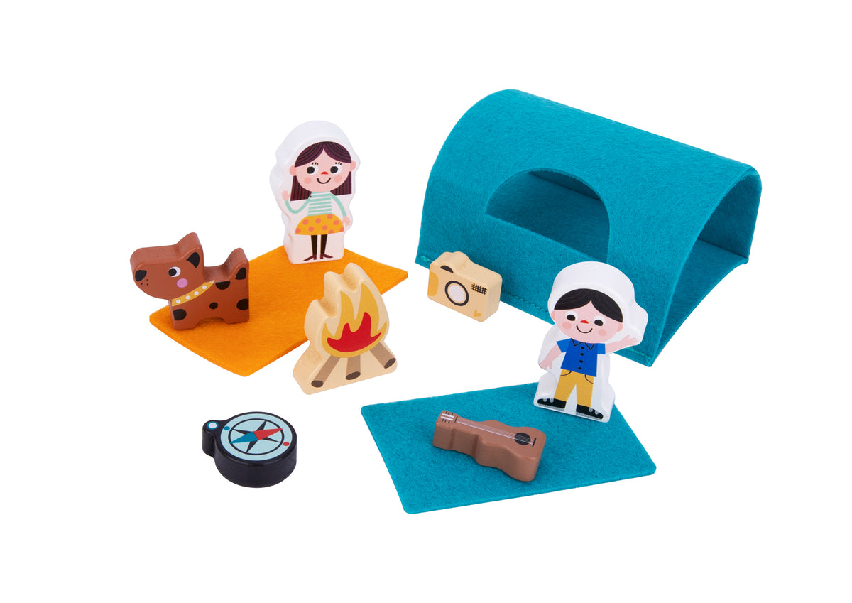 Wooden Camping RV Caravan Pretend Play Set