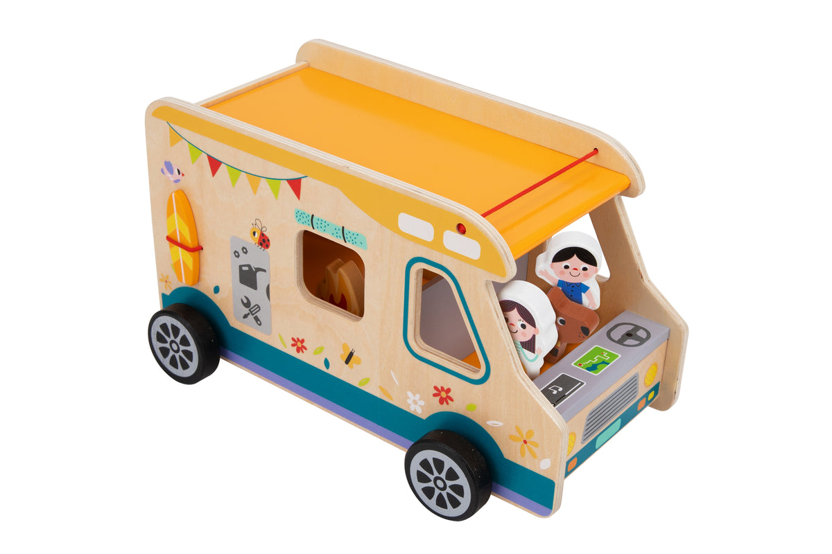 Wooden Camping RV Caravan Pretend Play Set