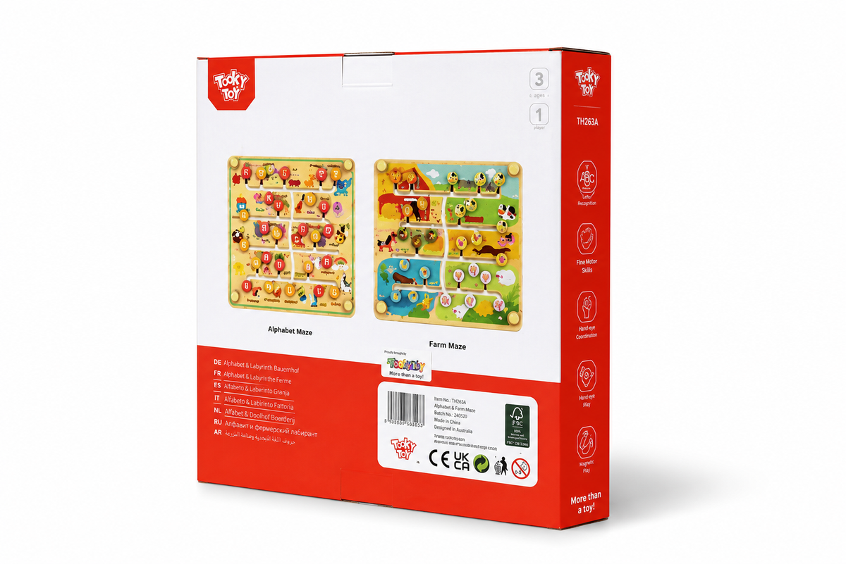 Alphabet & Farm Matching Maze Board