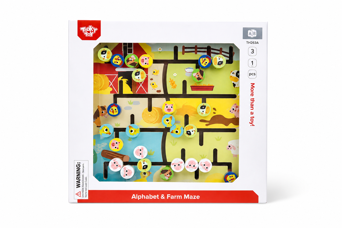 Alphabet & Farm Matching Maze Board