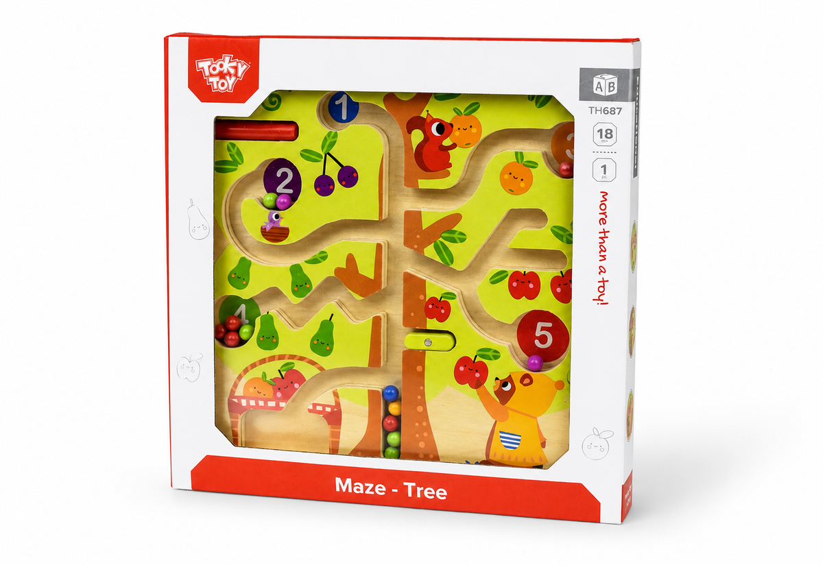 Magnetic Counting Fruit Ball Maze Tree