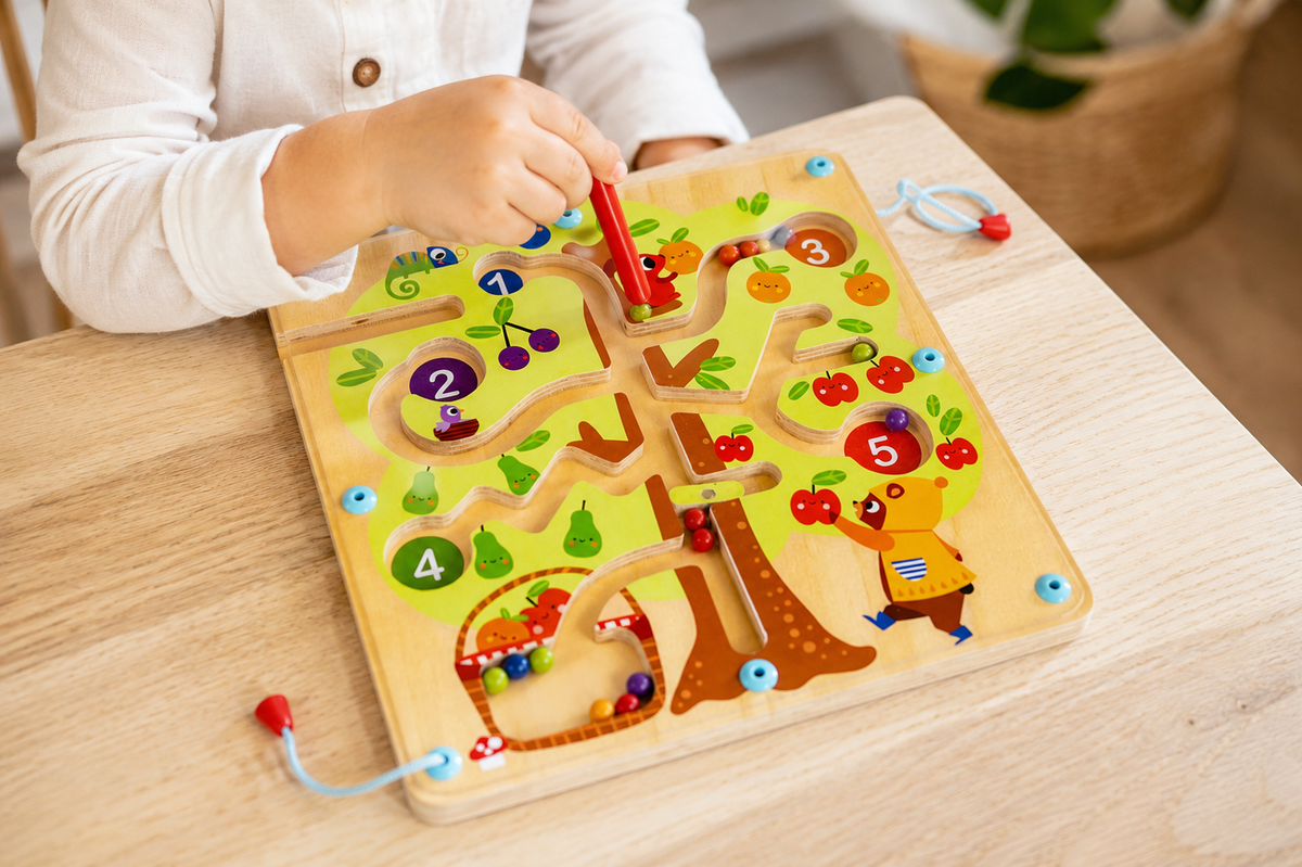 Magnetic Counting Fruit Ball Maze Tree