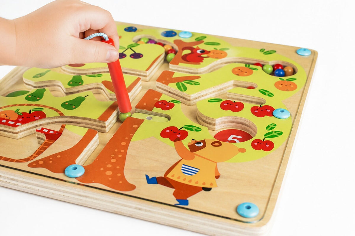 Magnetic Counting Fruit Ball Maze Tree