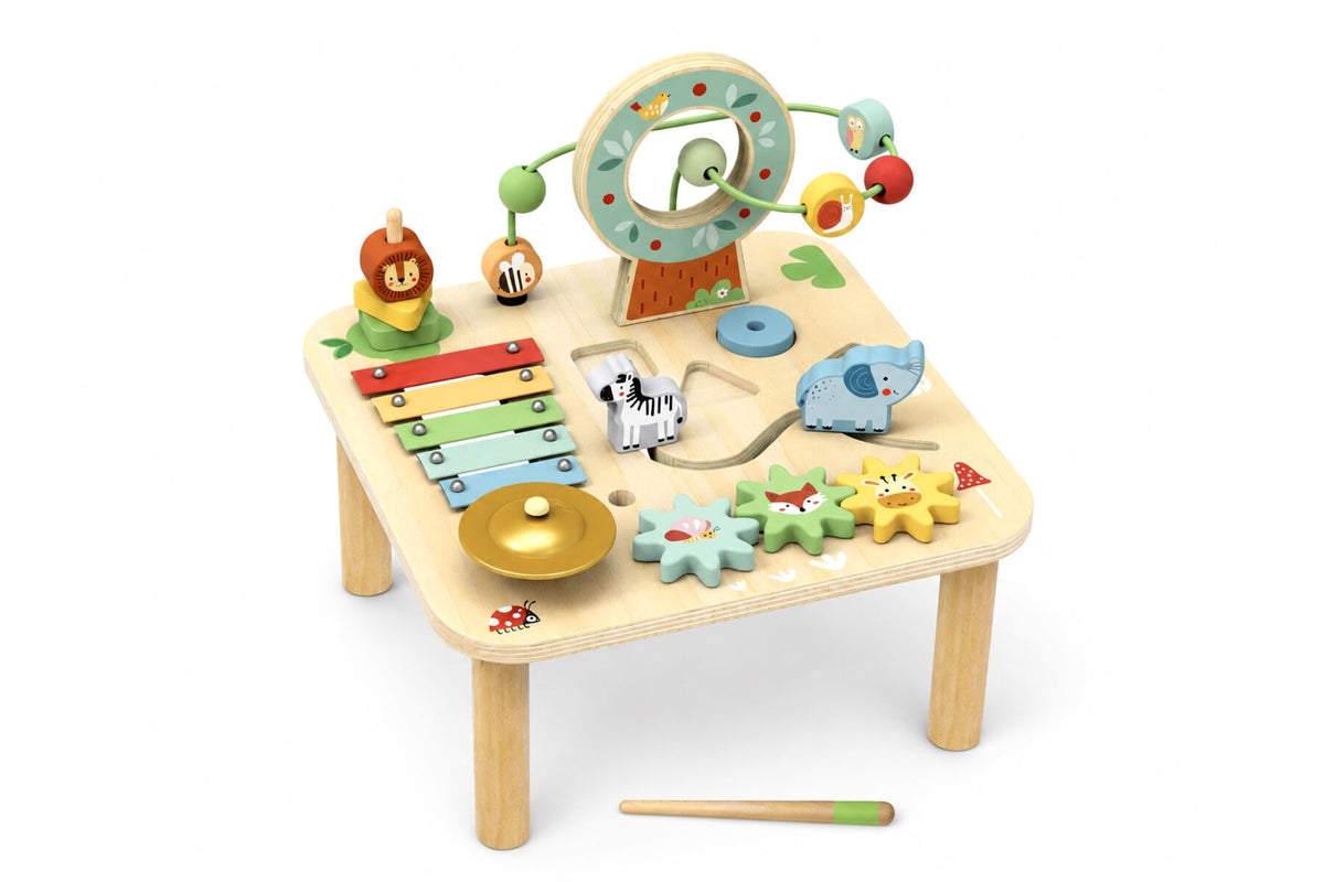 Forest Friends Wooden Activity Table | Sensory & Fine Motor Play