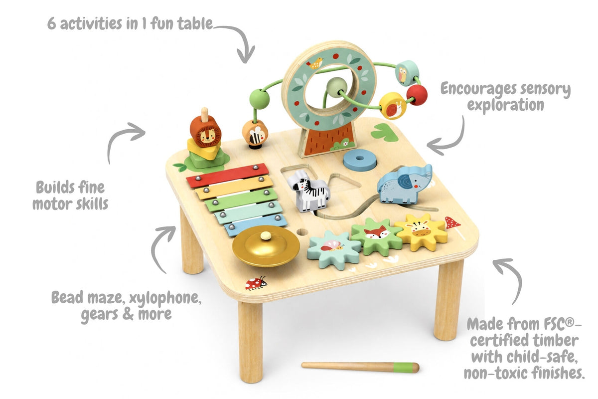 Forest Friends Wooden Activity Table | Sensory & Fine Motor Play - image 2