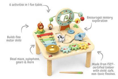 Forest Friends Wooden Activity Table | Sensory & Fine Motor Play - image 2