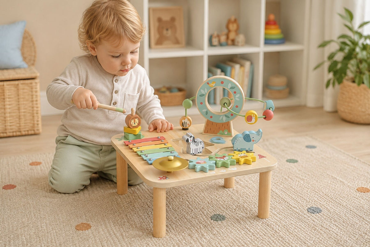 Forest Friends Wooden Activity Table | Sensory & Fine Motor Play - image 3