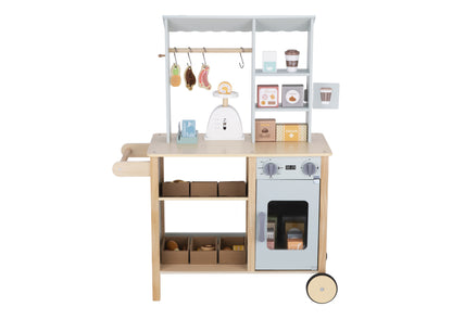 Wooden Grocery Store & Market Pretend Play Set
