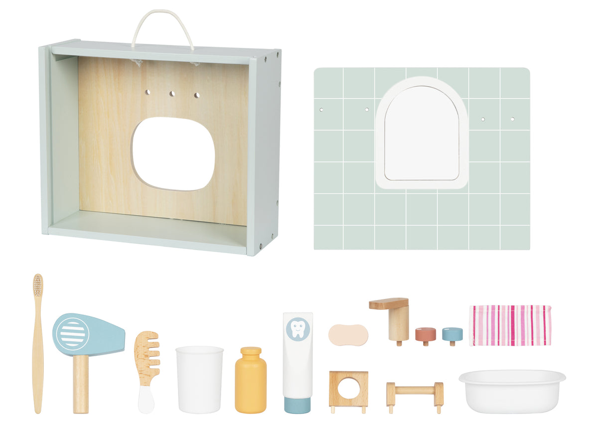 Wooden Bathroom & Toiletry Playset | Practical Life Play - image 3