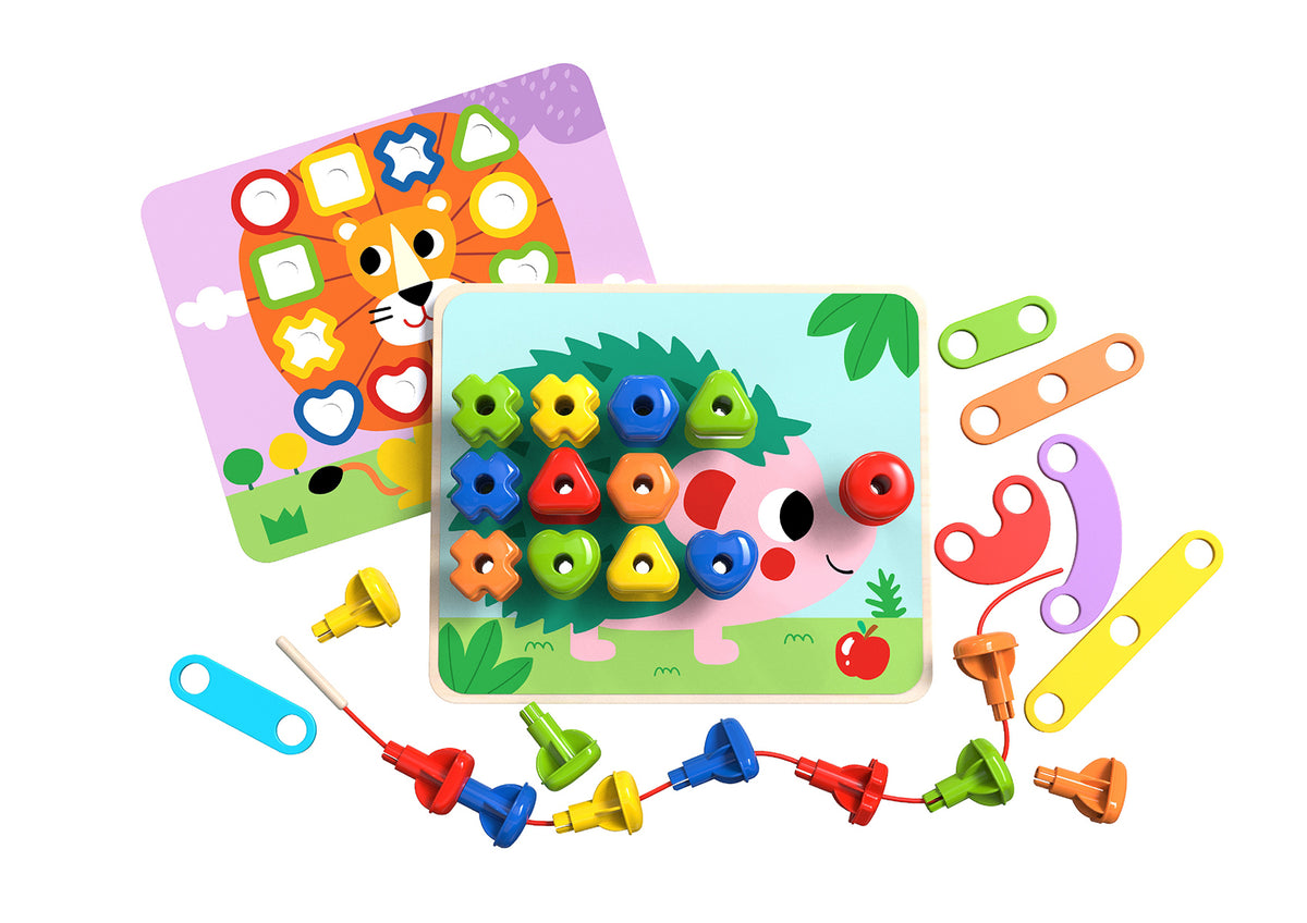 Rainbow Wooden Stacking Pegs