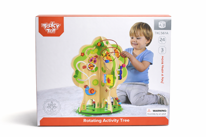 Wooden Rotating Activity Tree – Fine Motor Play Centre