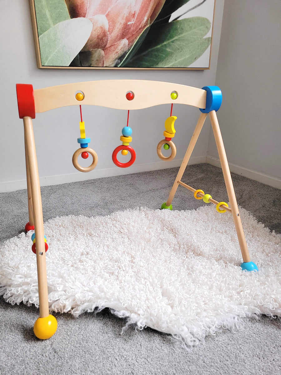 Wooden Baby Gym – Sensory Play & Motor Skills