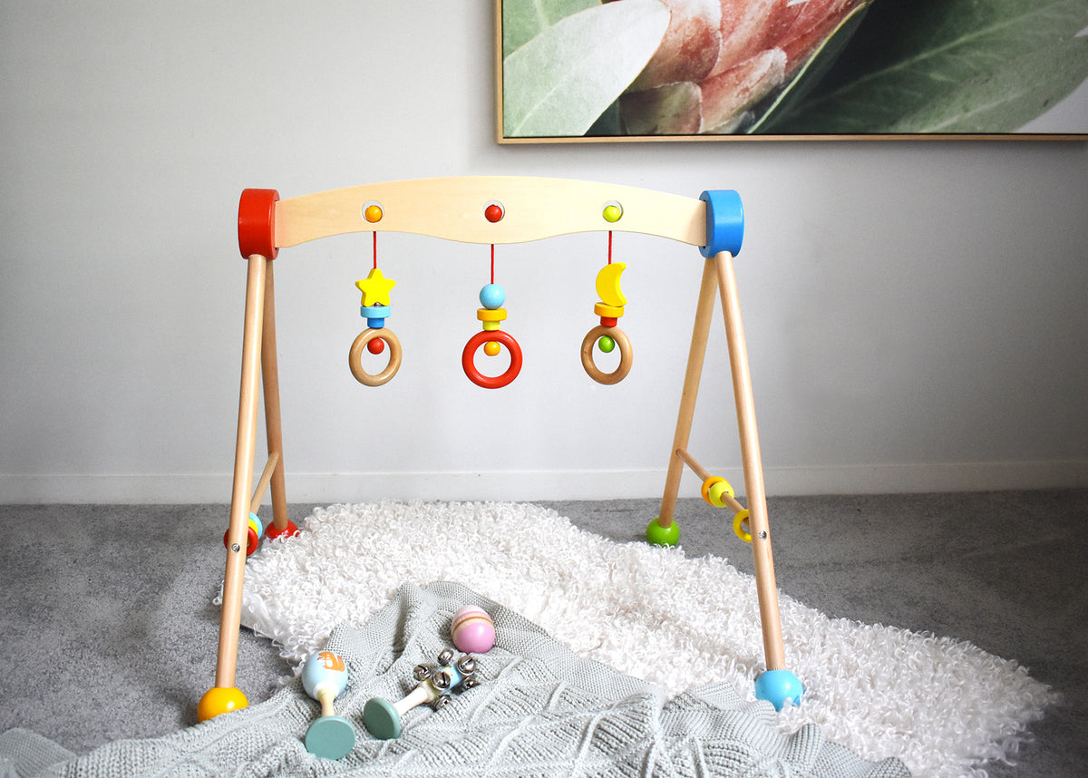Wooden Baby Gym – Sensory Play & Motor Skills