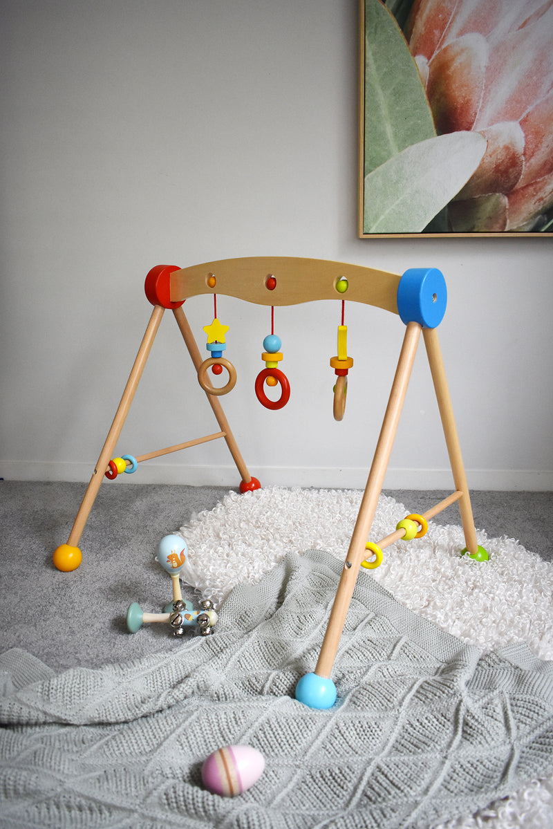 Wooden Baby Gym – Sensory Play & Motor Skills
