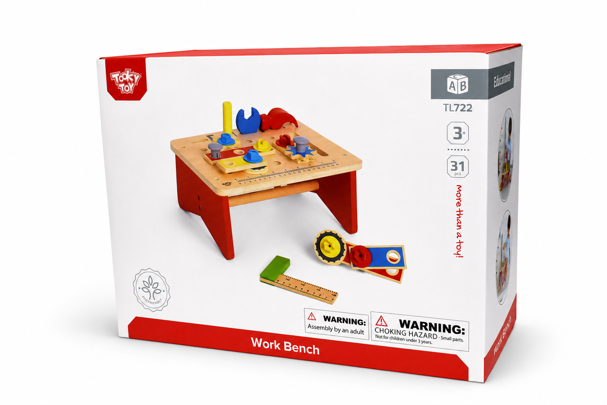 Wooden Construction Tool Workbench