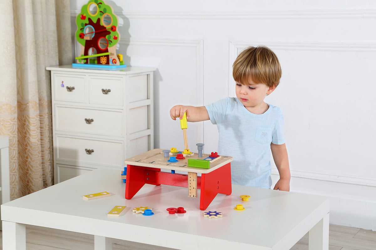Wooden Construction Tool Workbench