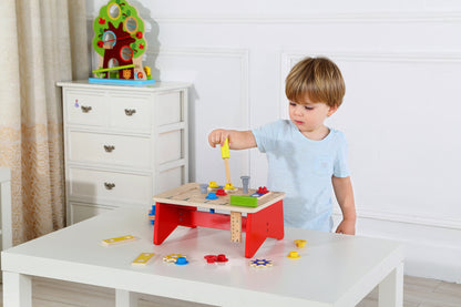 Wooden Construction Tool Workbench