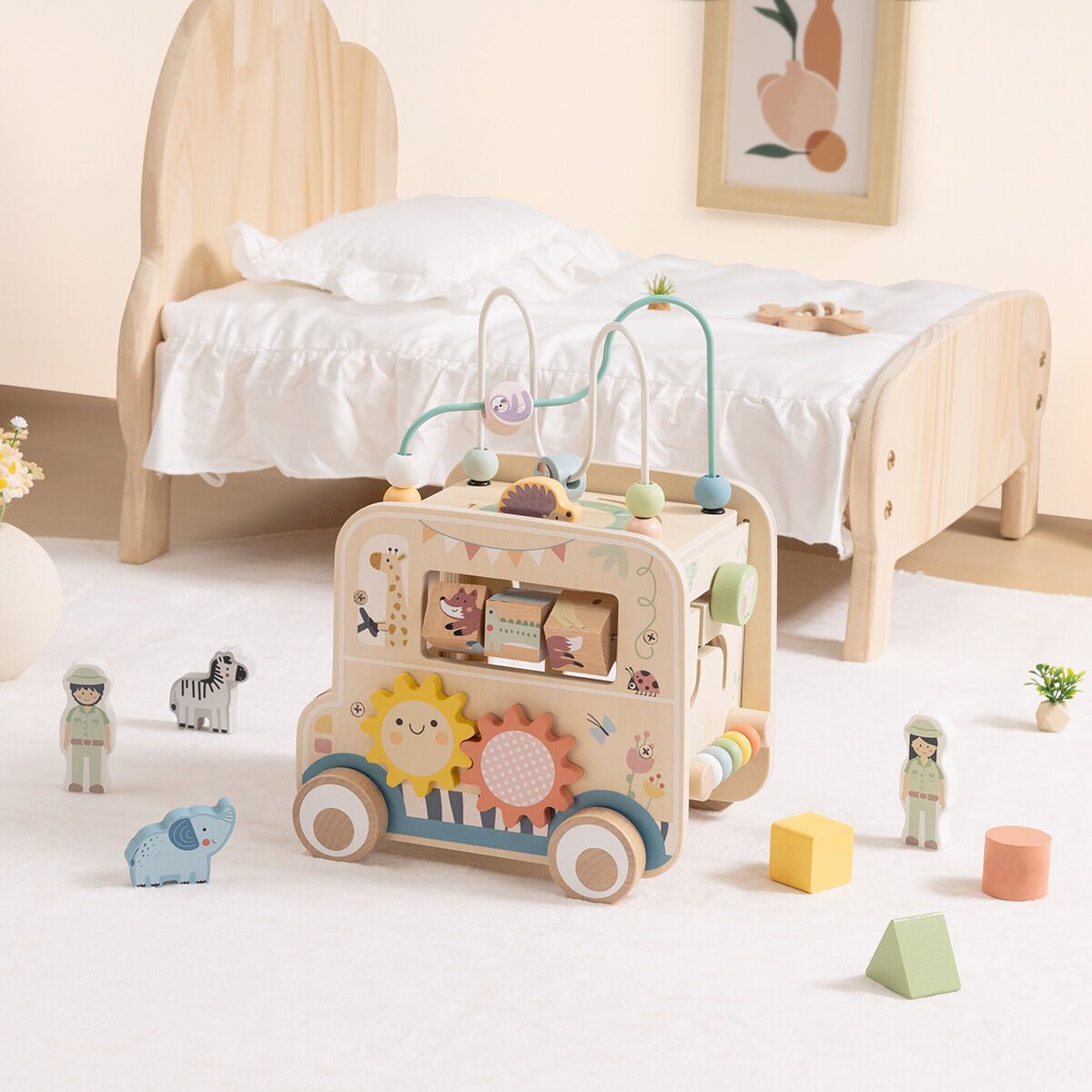 Safari Activity Vehicle | Shape Sorter & Fine Motor Play - image 4