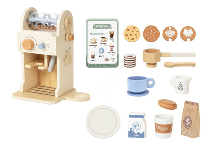 Wooden Coffee Machine Set | Imaginative Pretend Play - image 2