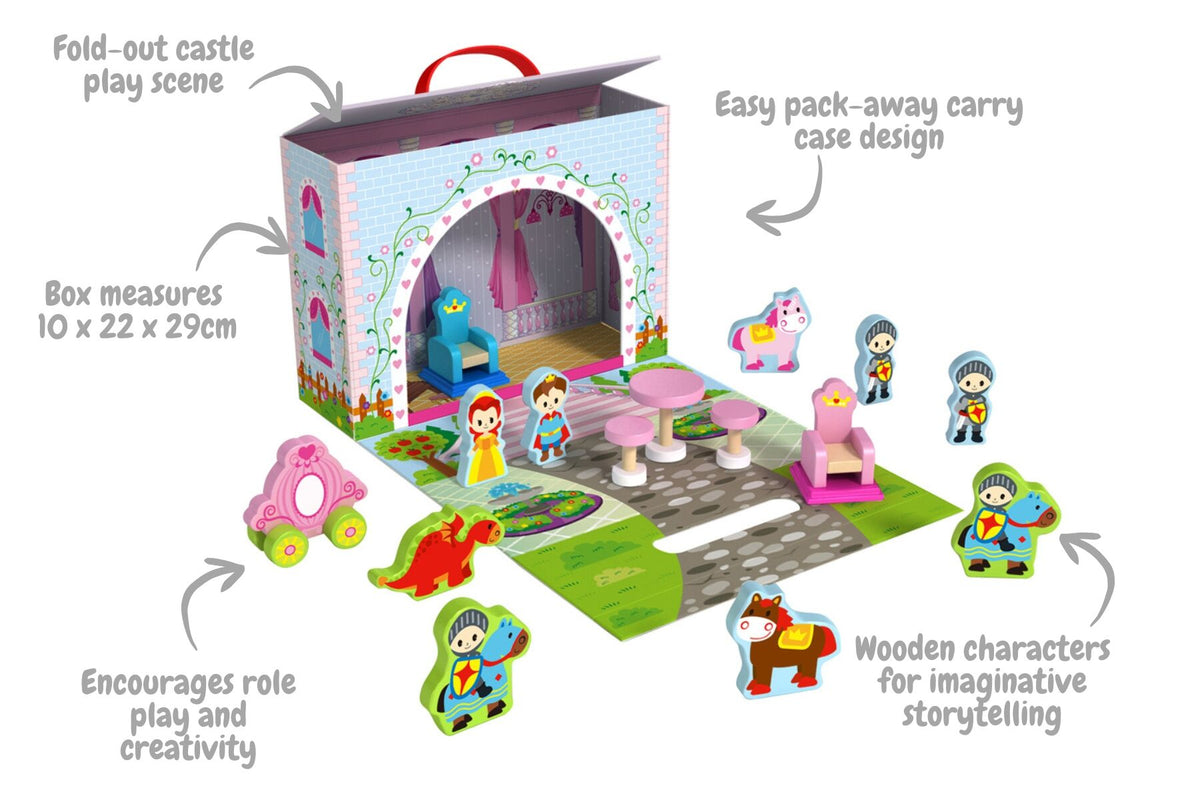 Princess Wooden Story Box Travel Set