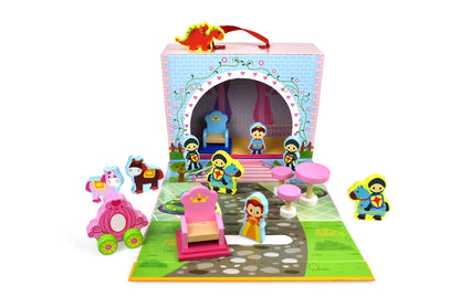 Princess Wooden Story Box Travel Set