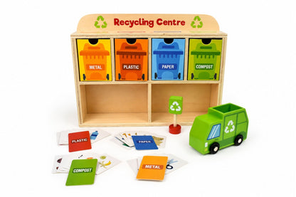 Wooden Recycling Centre Sorting Game