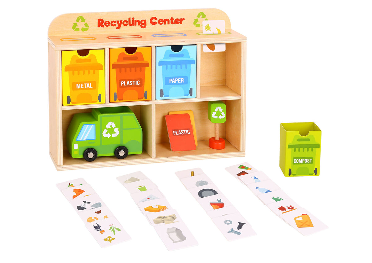Wooden Recycling Centre Sorting Game