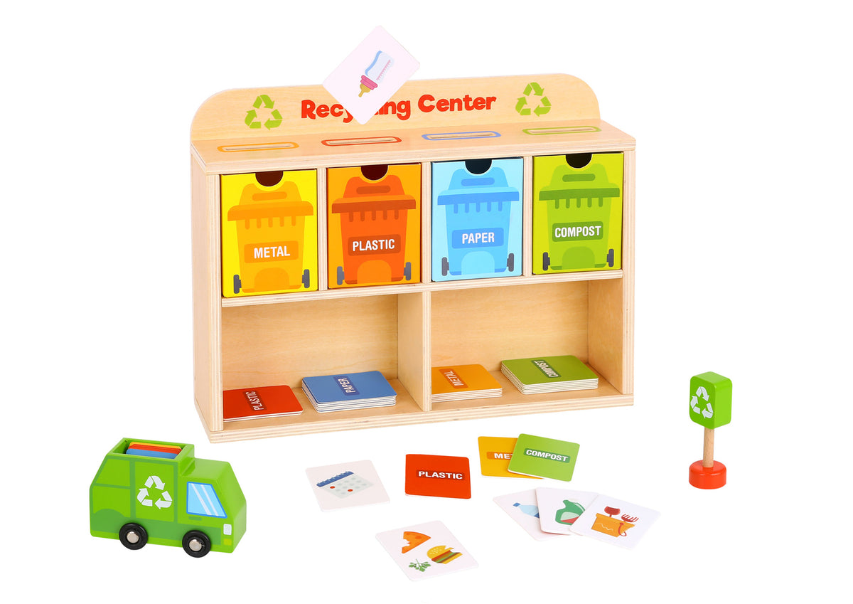 Wooden Recycling Centre Sorting Game