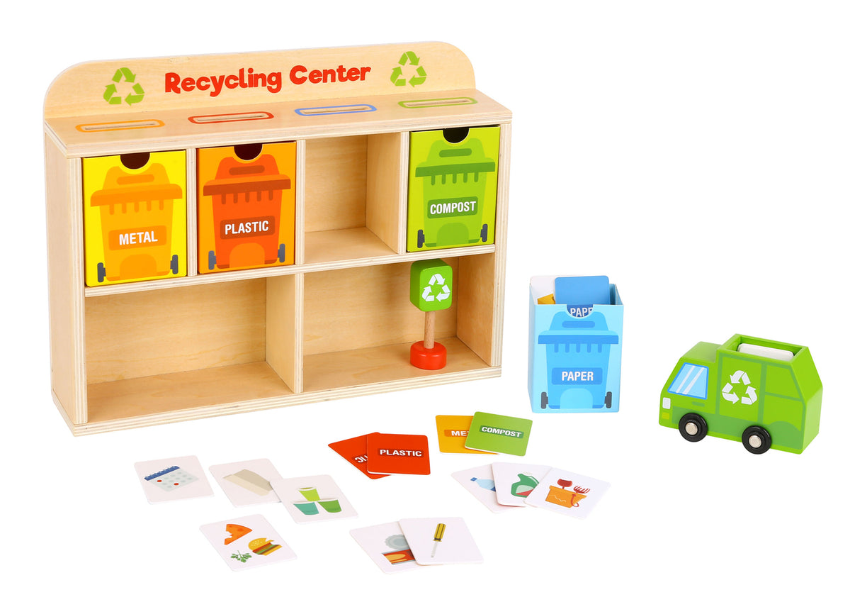 Wooden Recycling Centre Sorting Game