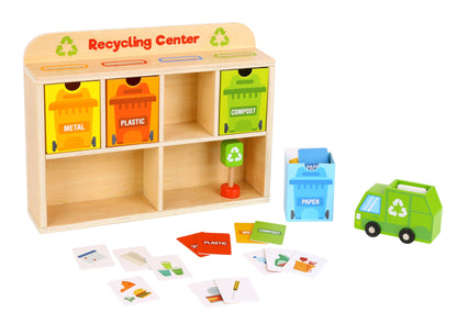 Wooden Recycling Centre Sorting Game