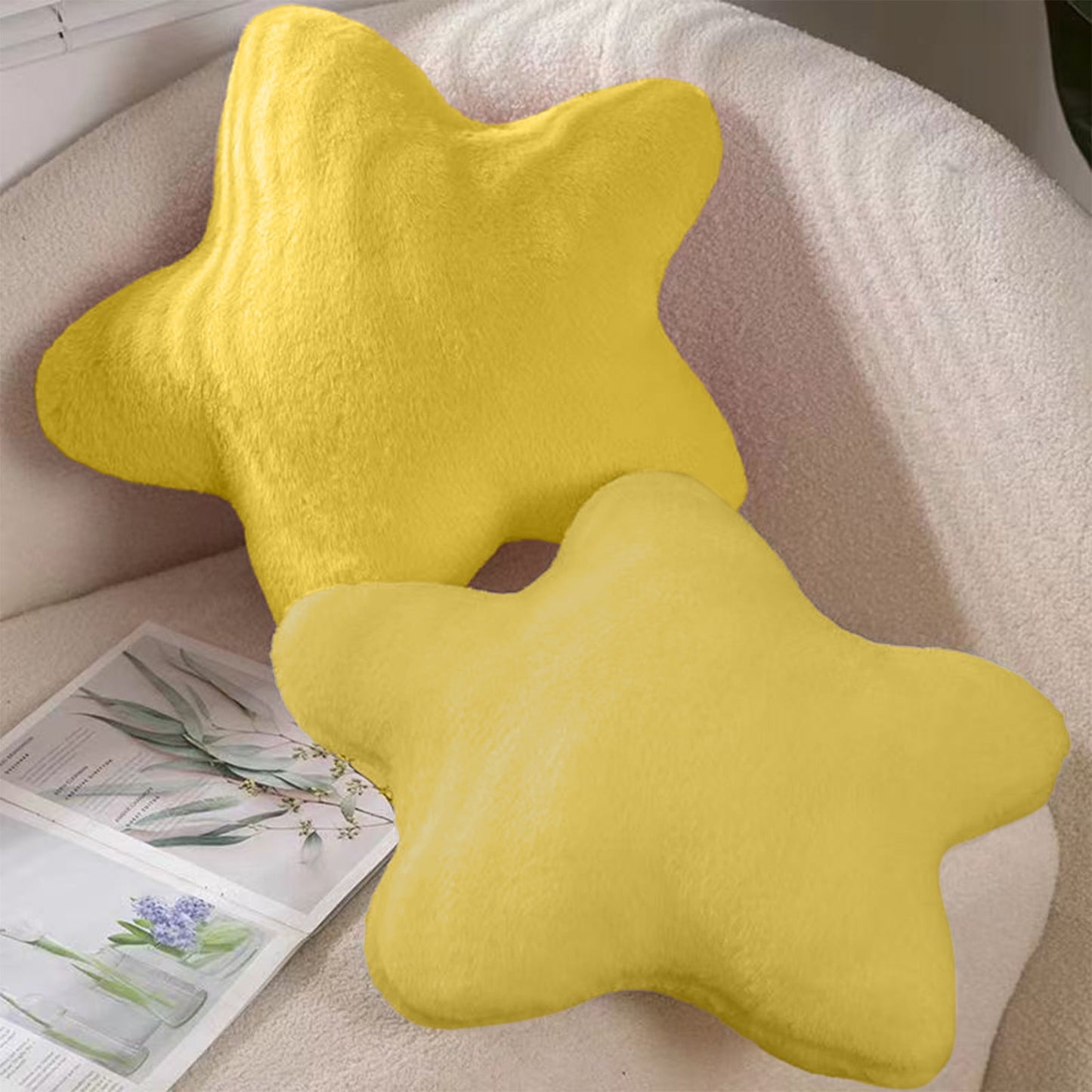 Toddler Toys, Baby Toys Star Pillow Decorative Throw Pillows For Bed Couch Star Shaped Pillow Floor Cushions Room Decor Pillow With Soft Faux For Sofa Bedroom Toys for Kids, Birthday Gifts 13.7×13.7×1.2 in BU