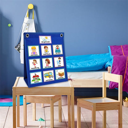 Kids Daily Routine & Visual Schedule Chart – Blue