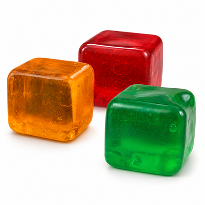 Green Stress Cube Fidget Squishy Slow Rising Stress Ball, Soft Sensory Anxiety Relief Toy for Home Office School