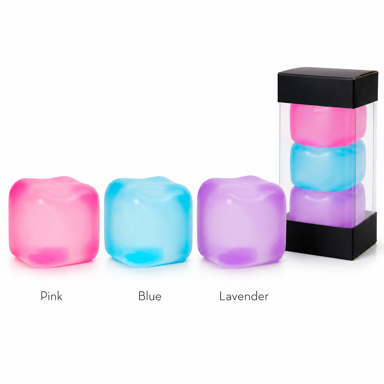 Green Stress Cube Fidget Squishy Slow Rising Stress Ball, Soft Sensory Anxiety Relief Toy for Home Office School