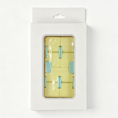 1pk Pastel Yellow Infinity Cube Fidget Toy Gift Box