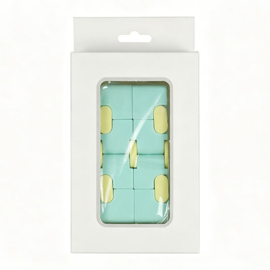 2pk Pastel Green Macaron Infinity Fidget Cube