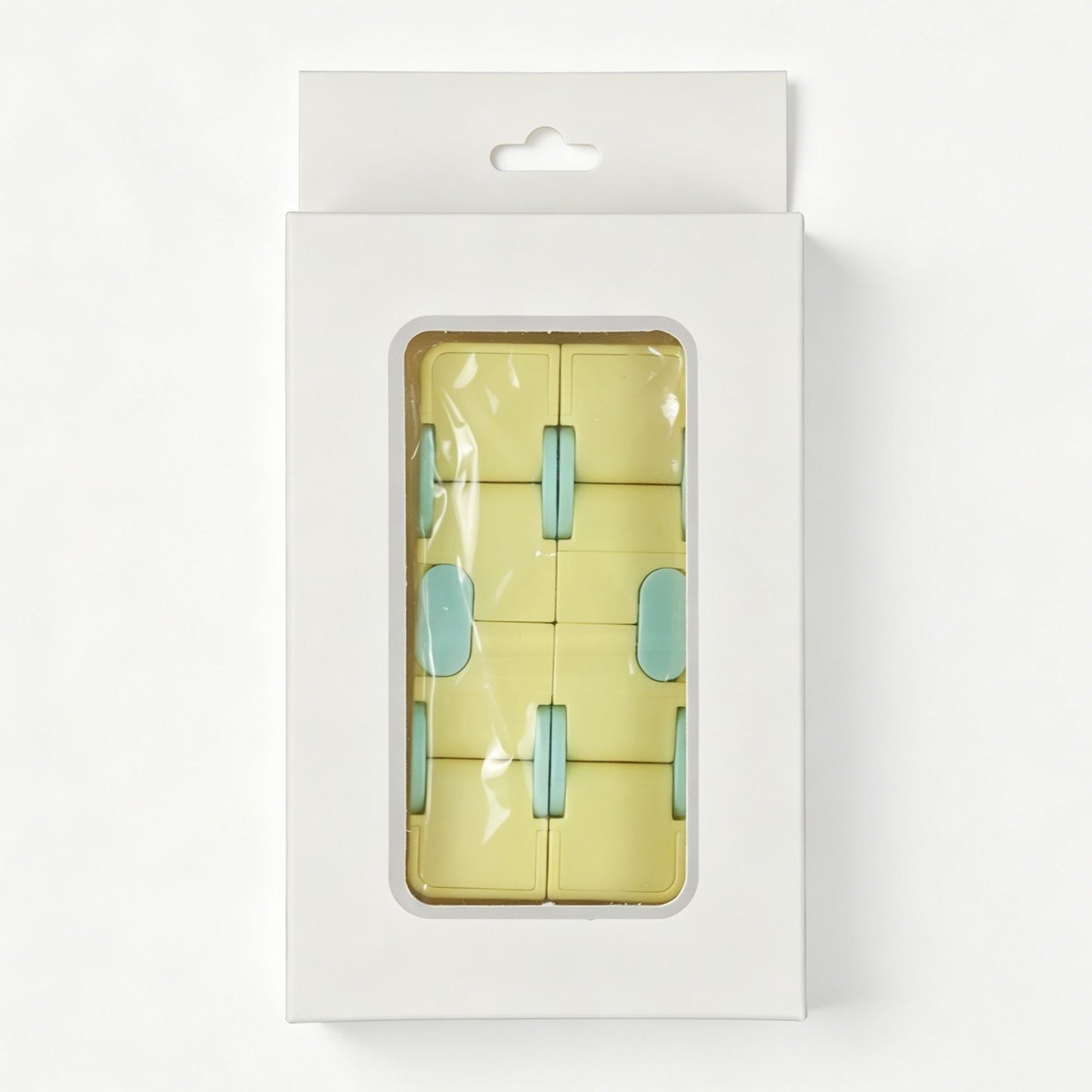 2pk Pastel Yellow Macaron Infinity Fidget Cube