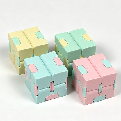 2pk Pastel Pink Macaron Infinity Fidget Cube