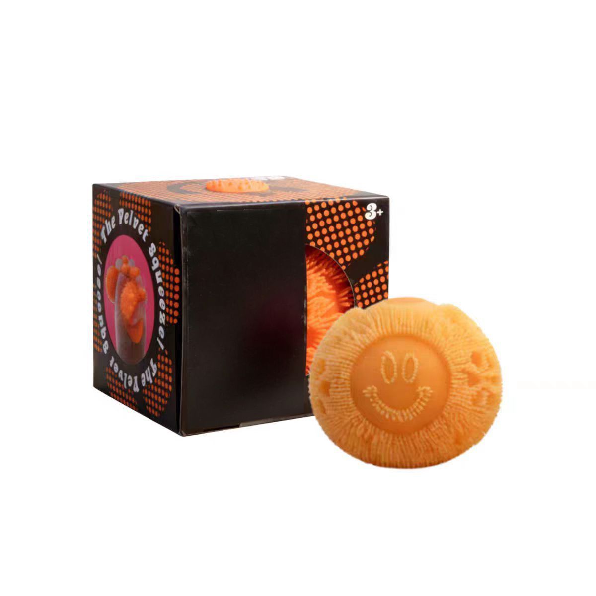 Orange Smiley Face Fidget Toy