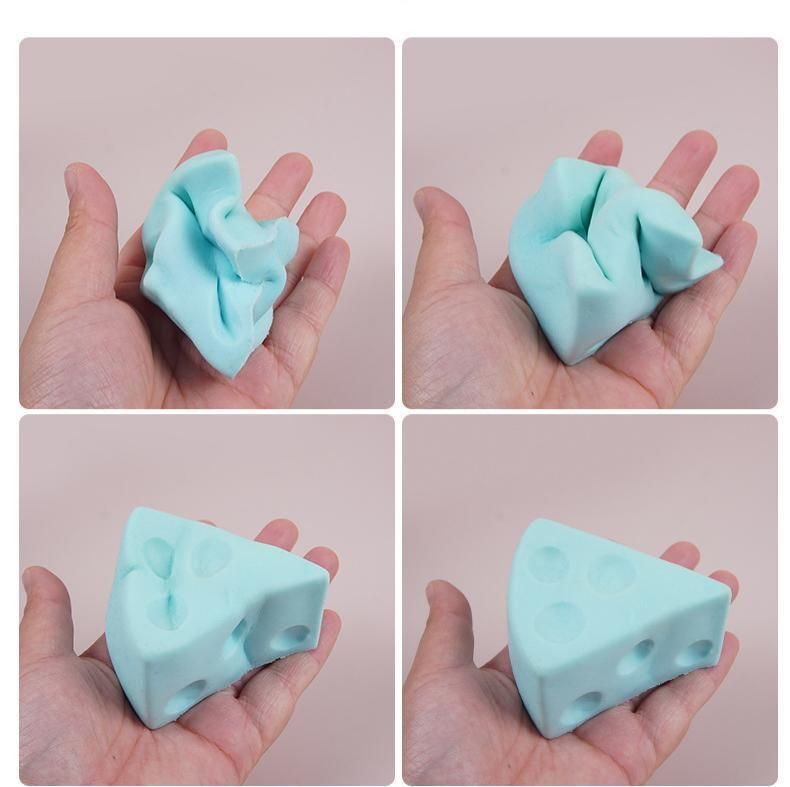 7.5cm Coffee Triangle Cheese Squishy Toy
