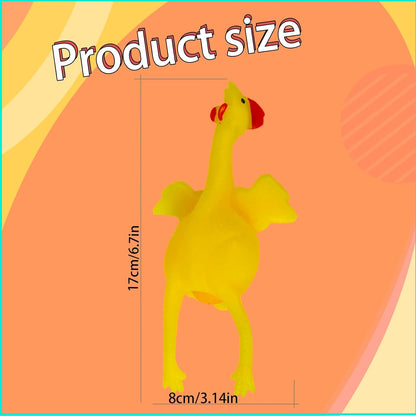 Laying Hens, creative toys, jokes, squeeze toy laying hen, ventilation chicken key chains, ventilation, stress relief, trick-yux