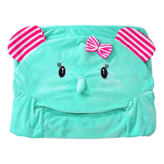 2-in-1 Elephant Foldable Kids Sofa Chair