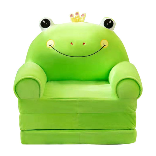 2-in-1 Frog Foldable Kids Sofa Chair