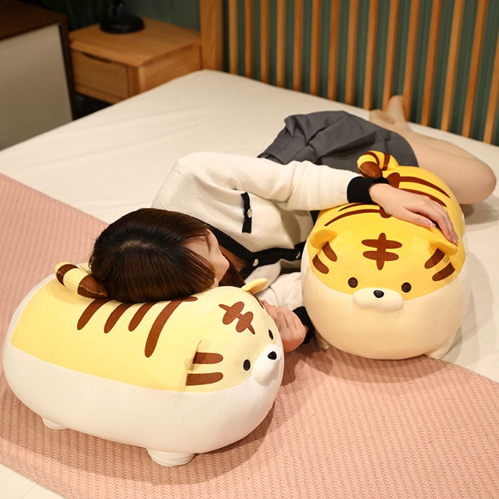 Chinese New Year Plush Tiger Toys 40cm Cute Cuddle Pillow Soft Tiger Toys Stuffed Animal Toys for Kids Boys Girls Gifts
