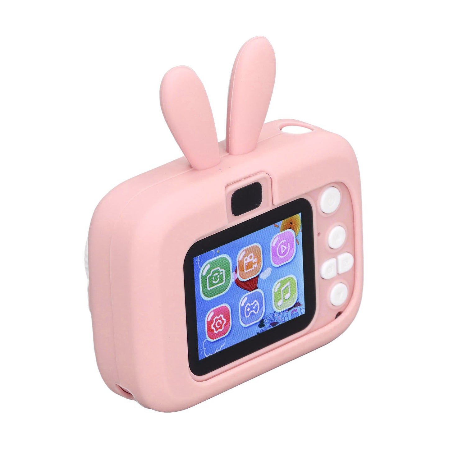 Kids Camera Digital 20MP Child Selfie Toy Toddler Christmas Birthday Gift Rabbit Shape 2in Pink
