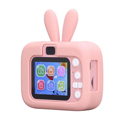 Kids Camera Digital 20MP Child Selfie Toy Toddler Christmas Birthday Gift Rabbit Shape 2in Pink